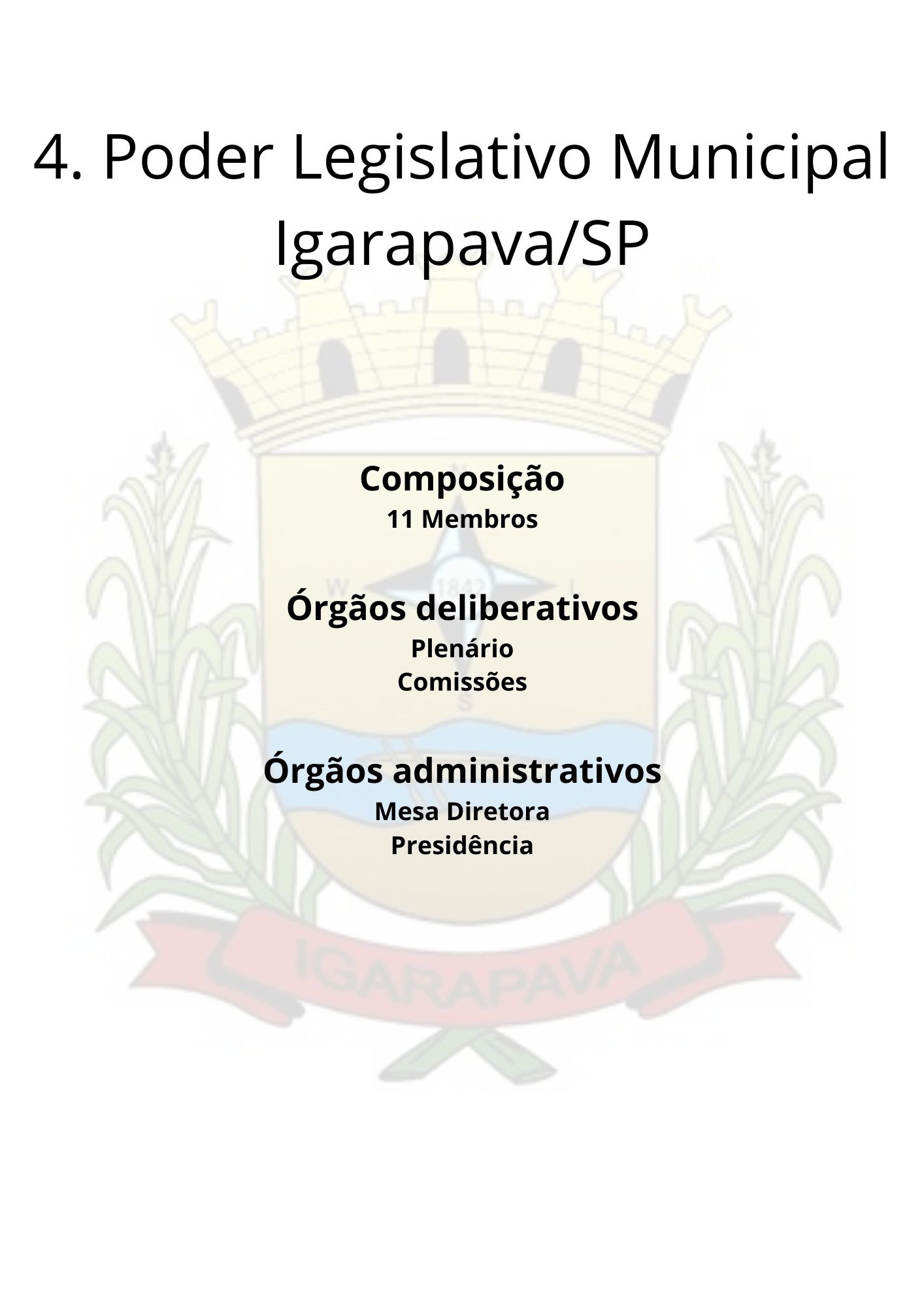 Poder Legislativo Municipal